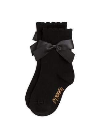 mini rodini Mini rodini -Satin bow 1-pack socks mini rodini Mini rodini -Satin bow 1-pack socks