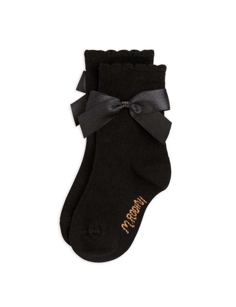 mini rodini Mini rodini -Satin bow 1-pack socks