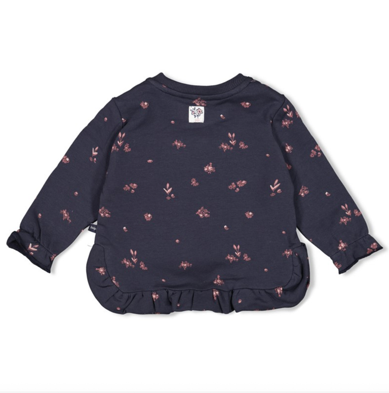 Feetje Feetje - sweater aop swanlake marine