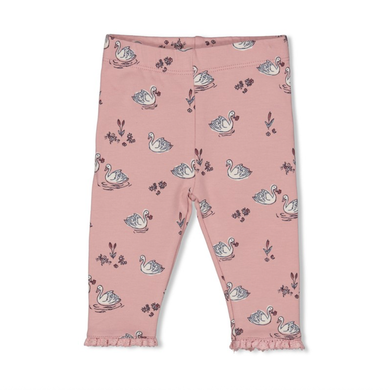 Feetje Feetje - legging aop swanlake roze