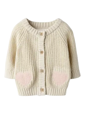 Lil' Atelier Lil Atelier - emlen heart knit baby