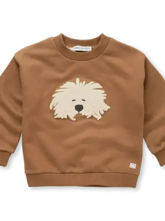 Sproet & Sprout Sproet&Sprout -SWEATSHIRT MOUSTACHE DOG Sproet & Sprout Sproet&Sprout -SWEATSHIRT MOUSTACHE DOG