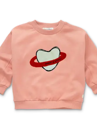 Sproet & Sprout Sproet&Sprout -SWEATSHIRT HEART SATURN Sproet & Sprout Sproet&Sprout -SWEATSHIRT HEART SATURN