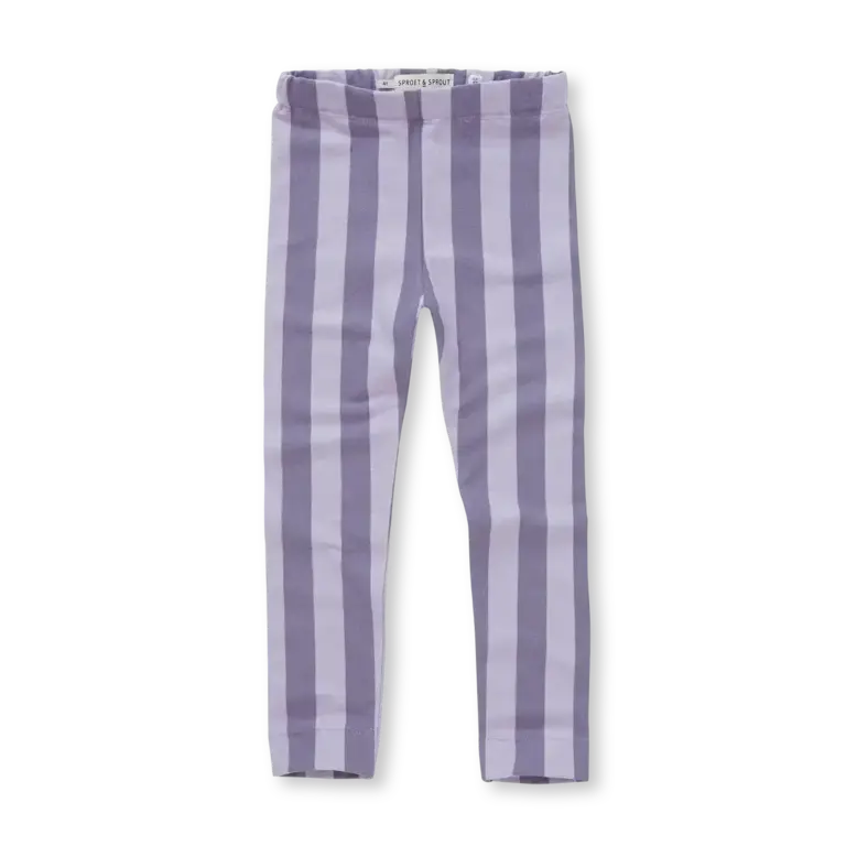 Sproet & Sprout Sproet&Sprout- WINTER LEGGING PURPLE STRIPE