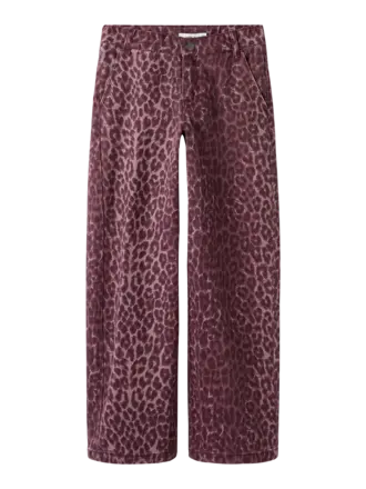 Name It Name it - Rose wide Leopard Burgundy LEO