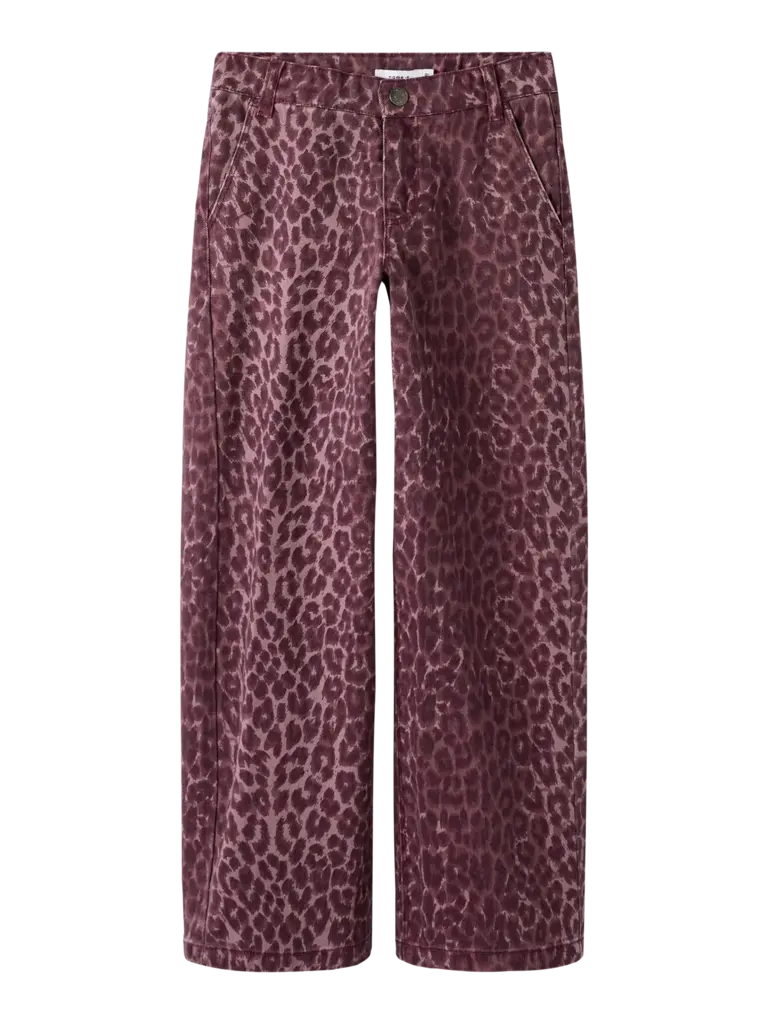 Name It Name it - Rose wide Leopard Burgundy LEO