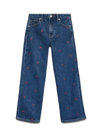Vero moda girl Vero moda - Tessa Blue Denim  RED HEARTS