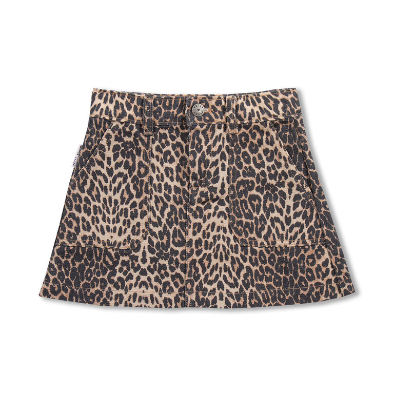 petit blush Petit blush -Simple Skirt  Leopard