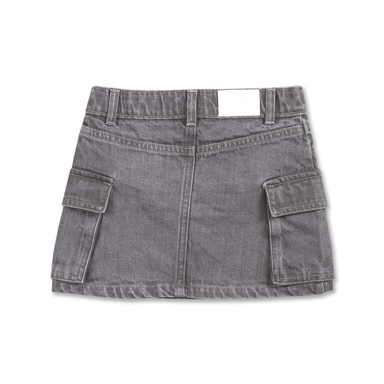 petit blush Petit blush -Cargo Skirt Washed Grey