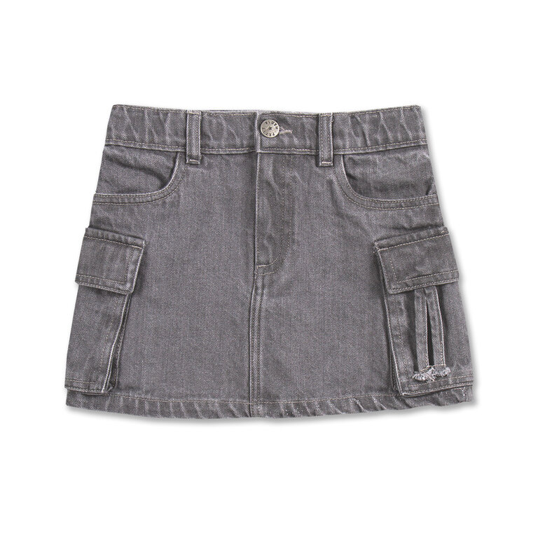 petit blush Petit blush -Cargo Skirt Washed Grey
