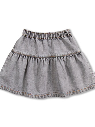petit blush Petit blush Jeans Ruffle Skirt  Washed Grey petit blush Petit blush Jeans Ruffle Skirt  Washed Grey