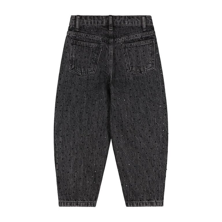 charlie petite Charlie petite -Lou Balloon Jeans black glitter