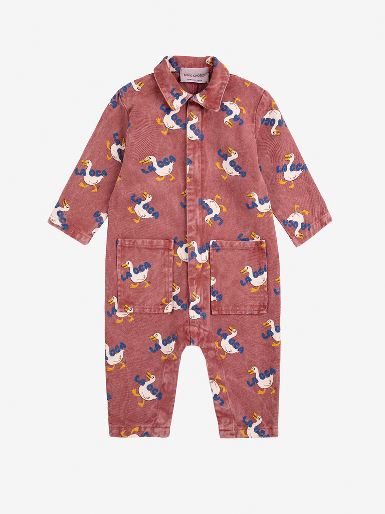 Bobo Choses Bobo Choses - La oca all over woven overall