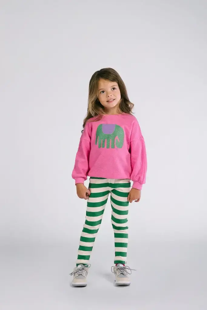 The New Chapter The New Chapter - ZANE LEGGING STREPEN GROEN/WIT