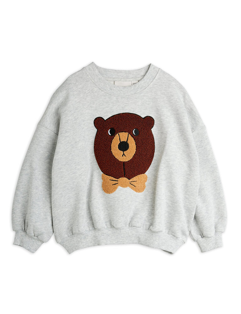 mini rodini Mini Rodini -Bear chenille sweatshirt grey