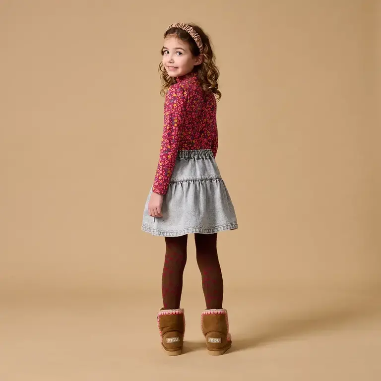 petit blush Petit blush Turtle Neck | Winter Flowers AOP