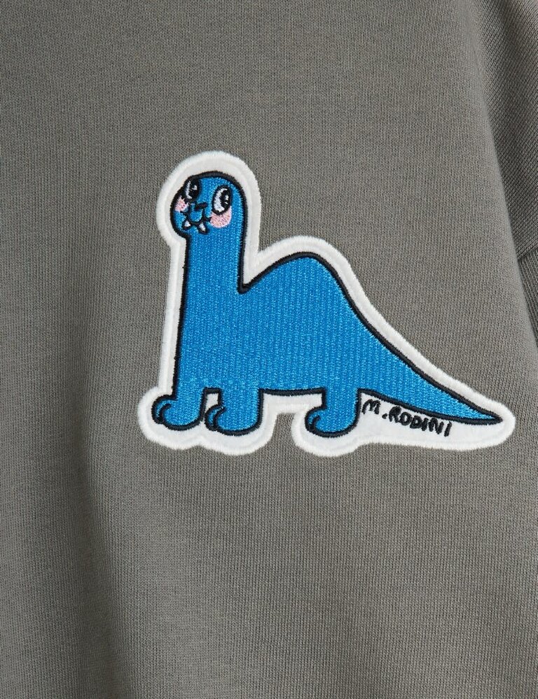 mini rodini Mini Rodini -Dino patch sweater Grey
