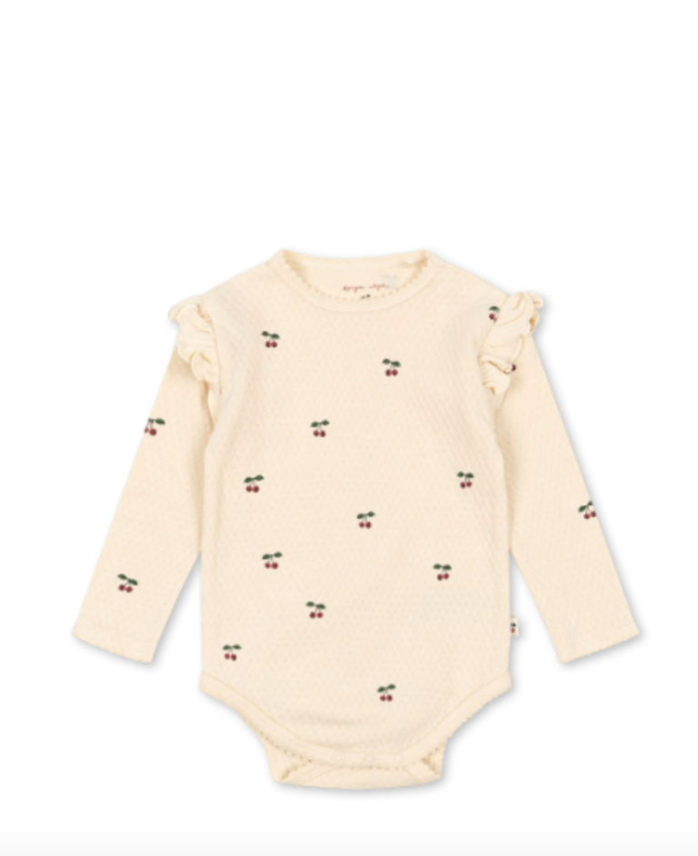 Konges Sløjd Konges slojd -SUI FRILL BODY GOTS Cherry