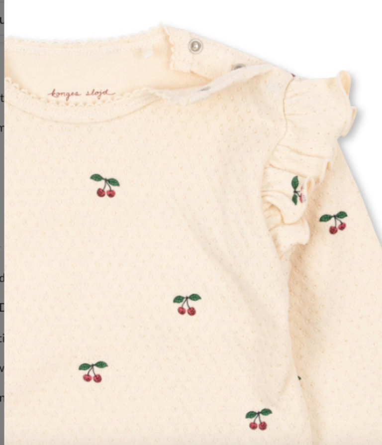 Konges Sløjd Konges slojd -SUI FRILL BODY GOTS Cherry