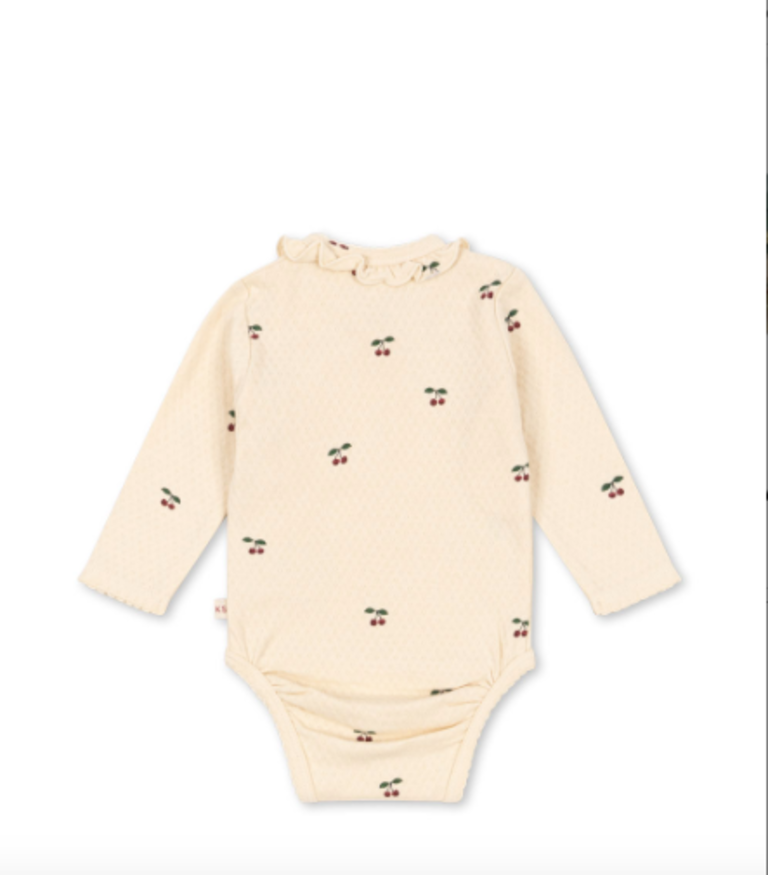 Konges Sløjd Konges slojd -SUI FRILL BODY GOTS Cherry