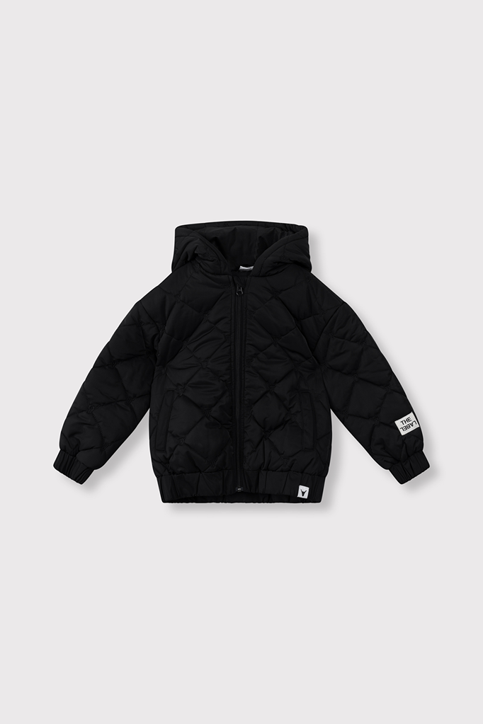 Alix the label Alix mini -kids woven bull puffer coat