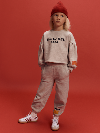 Alix the label Alix mini -kids knitted strass logo sweater