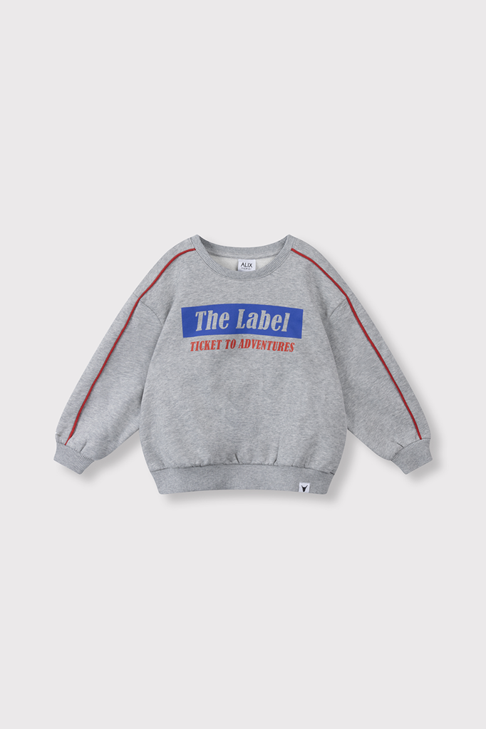 Alix the label Alix mini -kids knitted text print sweater