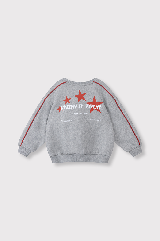 Alix the label Alix mini -kids knitted text print sweater