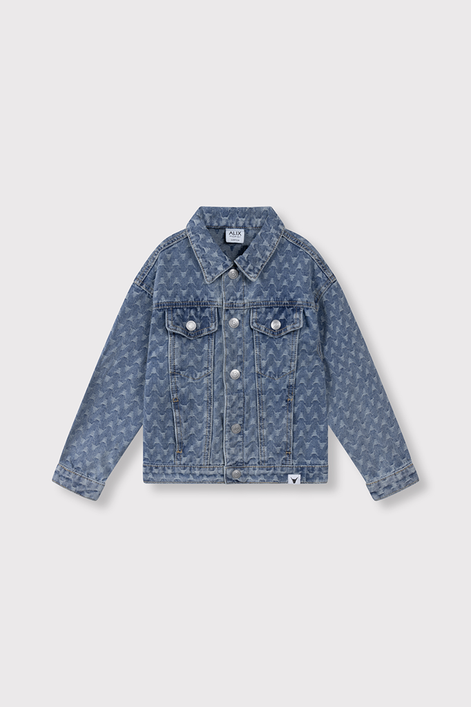 Alix the label Alix mini -kids woven bull denim jacket