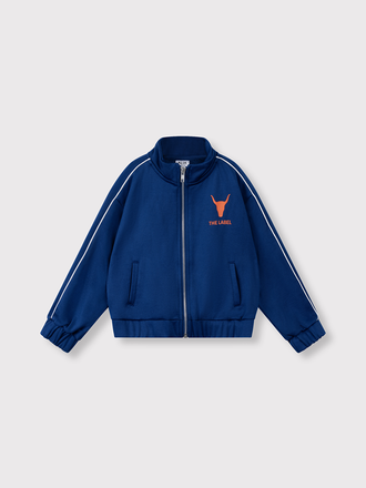 Alix the label Alix mini -kids knitted training jacket blue Alix the label Alix mini -kids knitted training jacket blue