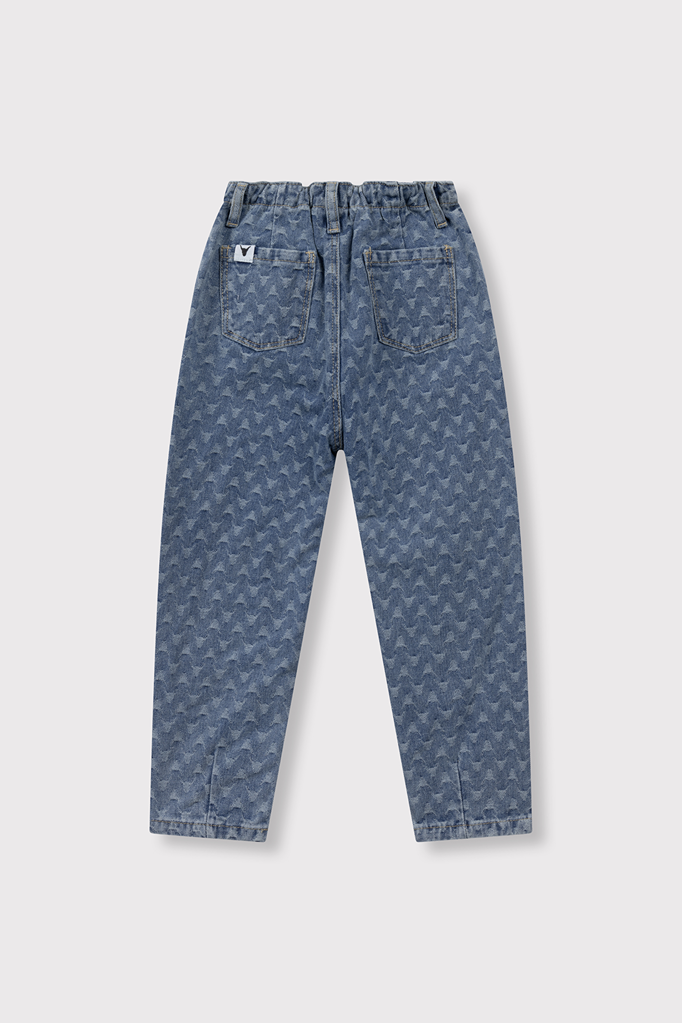 Alix the label Alix mini -kids woven tapered bull denim pants