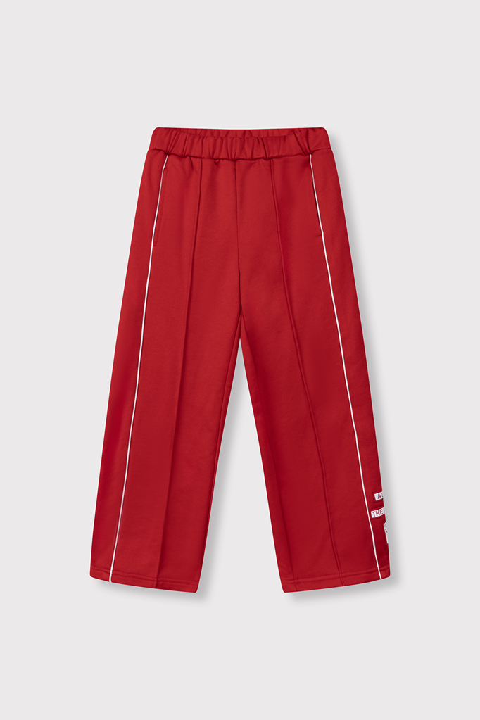 Alix the label Alix mini -kids knitted wide leg pants red