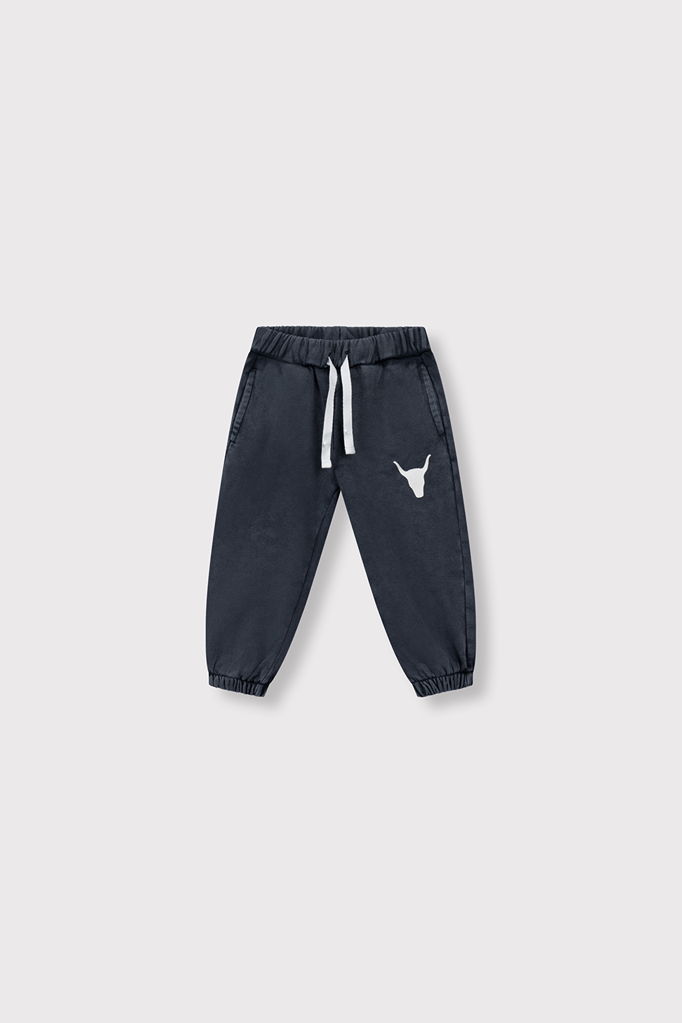 Alix the label Alix mini -baby knitted bull logo pants grey