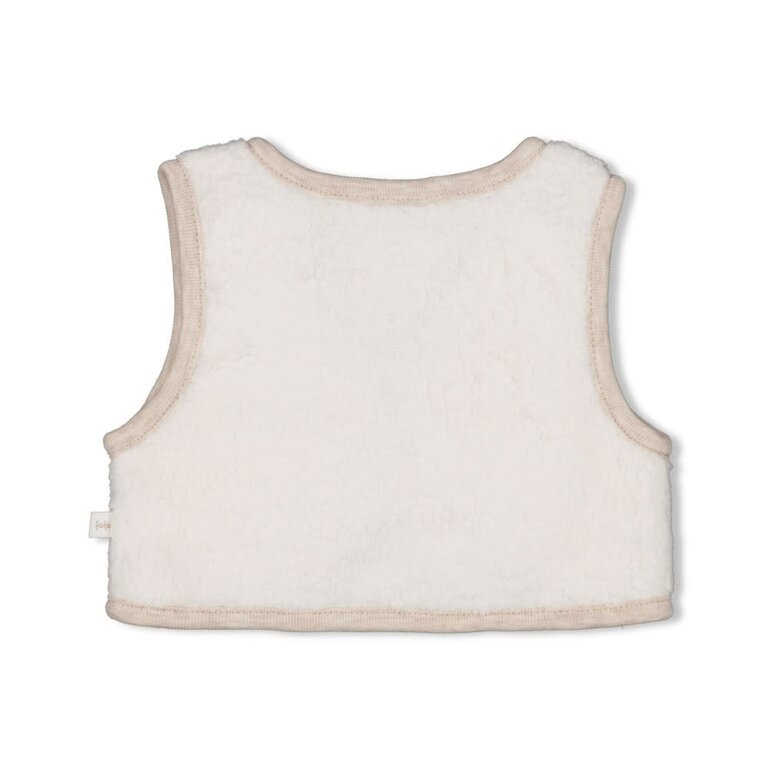 Feetje Feetje - Teddy gilet offwhite