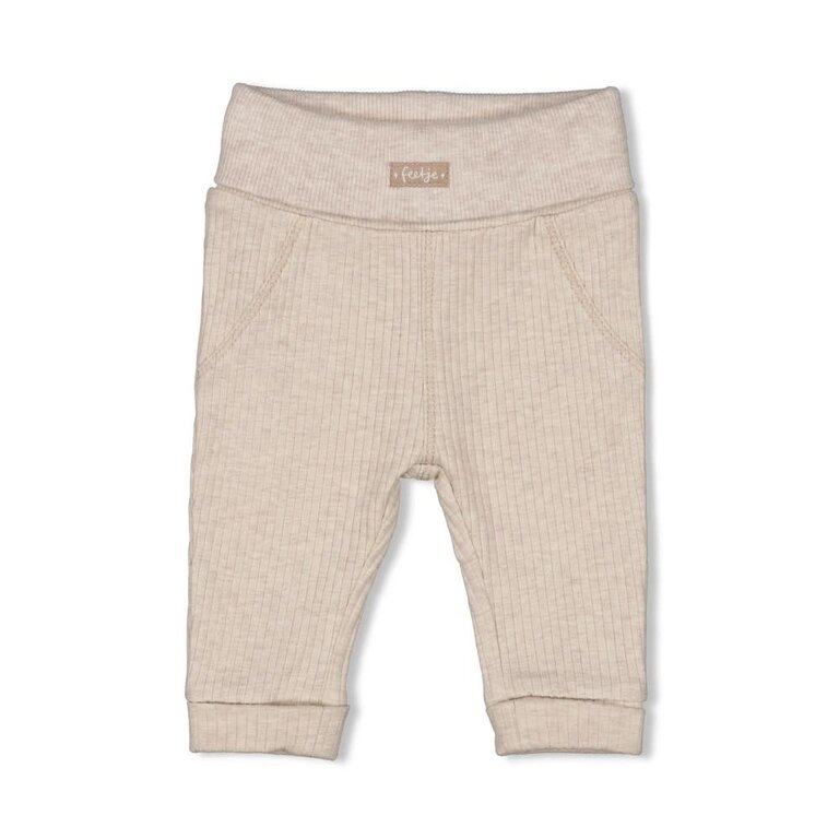 Feetje Feetje - broek rib taupe