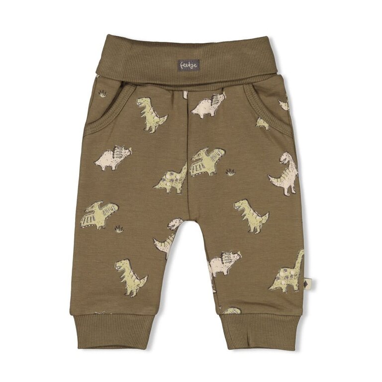 Feetje Feetje - broek olijf rawrsome