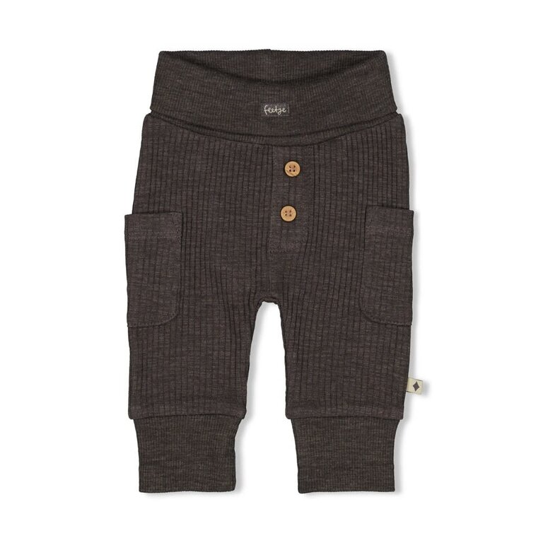 Feetje Feetje - broek rib antraciet  rawrsome