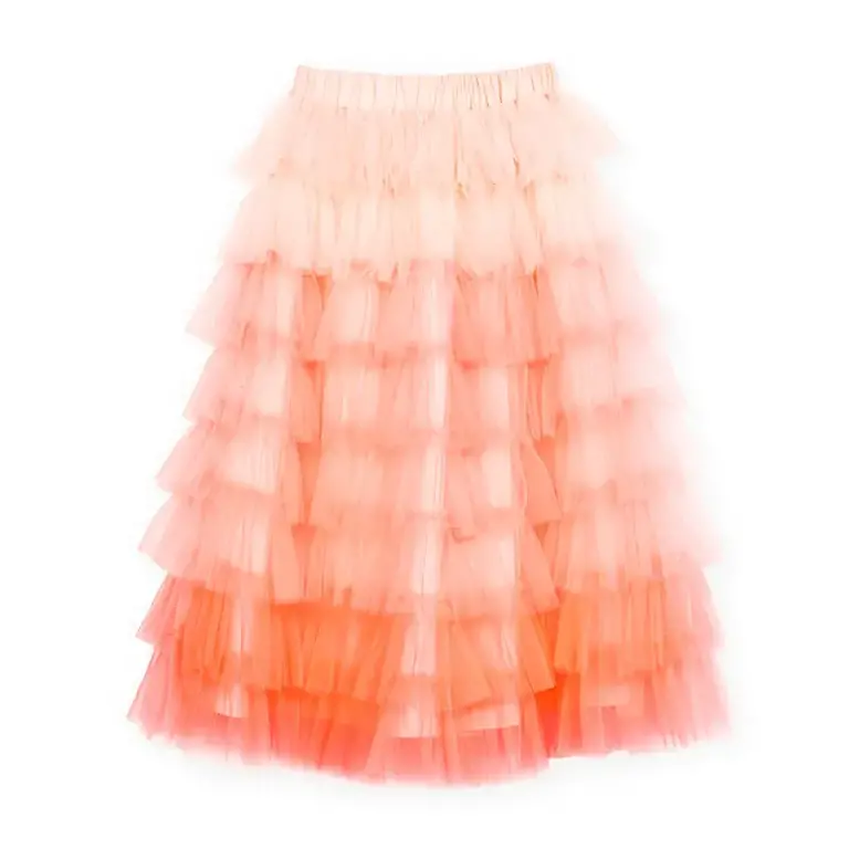 ratatam Ratatam -Orange Frills Skirt