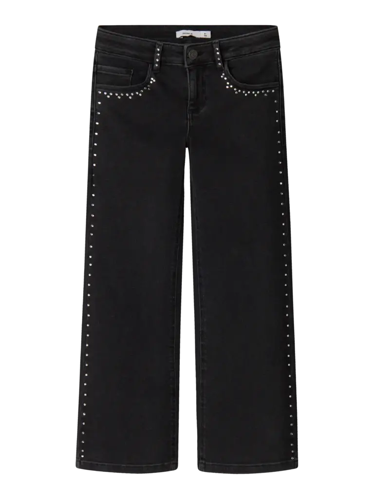 Name It Name it - Rose wide RHINESTONE JEANS