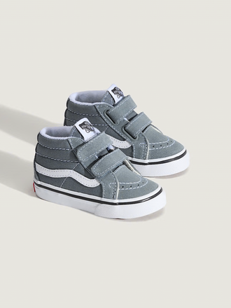Vans Vans - SK8 mid klittenband sneaker grijs Vans Vans - SK8 mid klittenband sneaker grijs