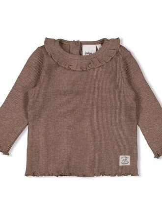 Feetje Feetje - longsleeve rib bruin Feetje Feetje - longsleeve rib bruin