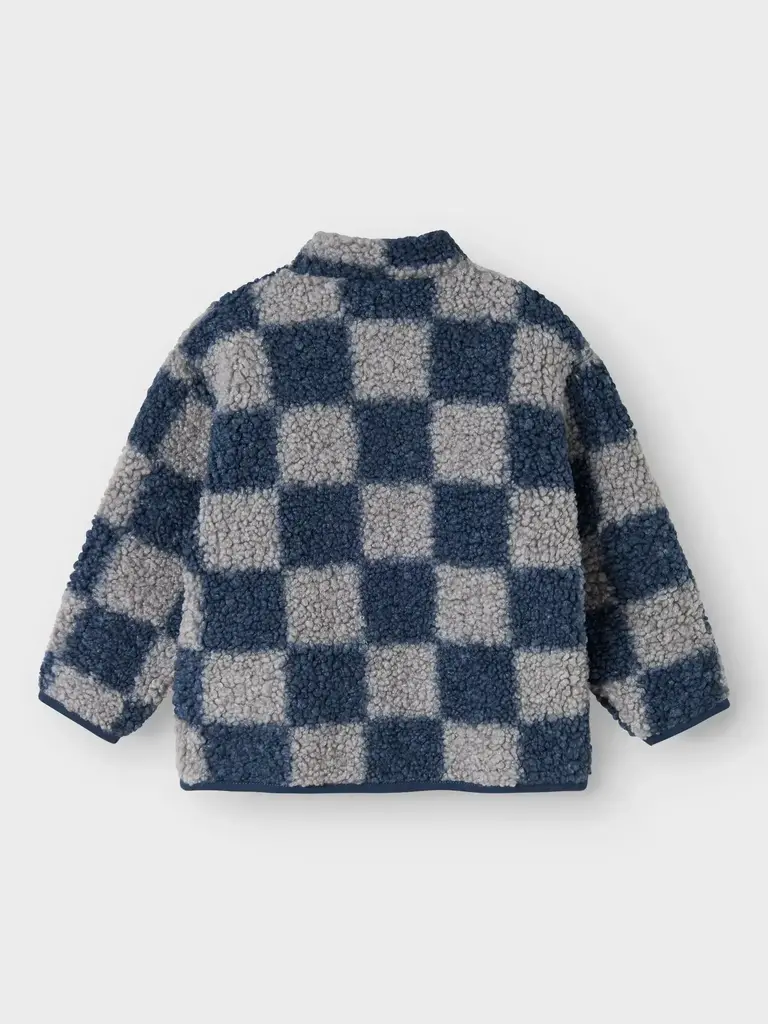 Name It Name it - Teddy jacket checkerboard blue