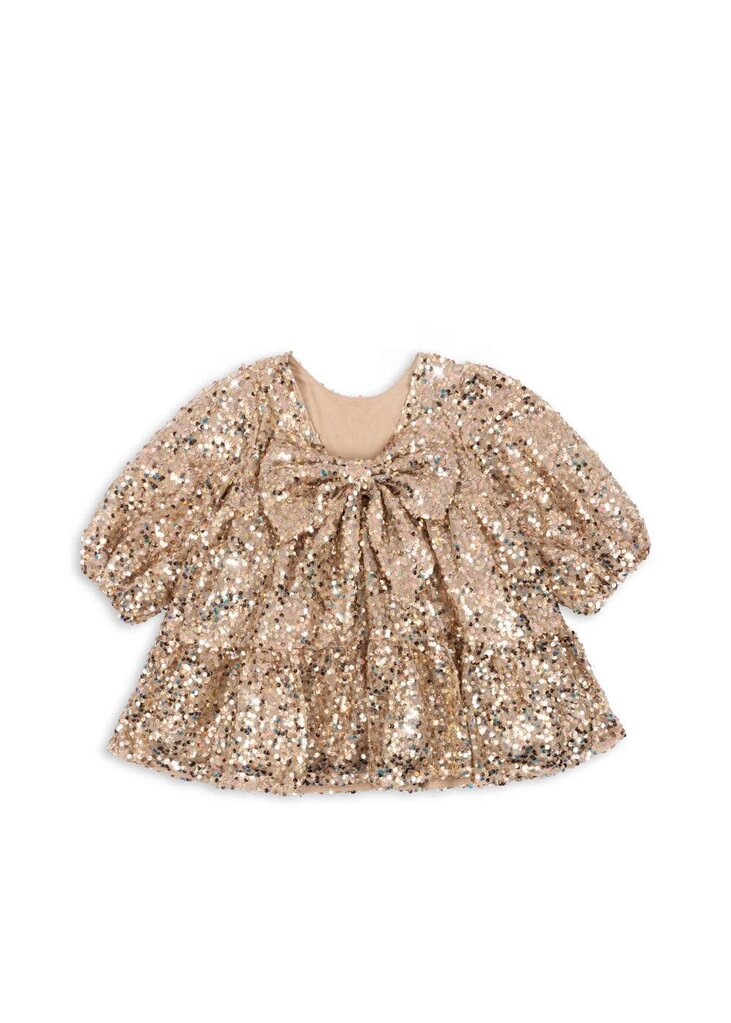 Konges Sløjd Konges Slojd - Lila Sequins bow dress gold