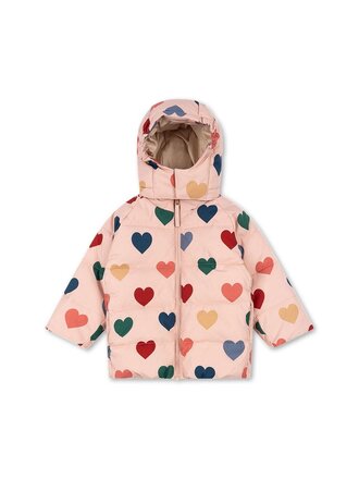 Konges Sløjd Konges slojd - Nuka Jacket Coeur rose colore Konges Sløjd Konges slojd - Nuka Jacket Coeur rose colore