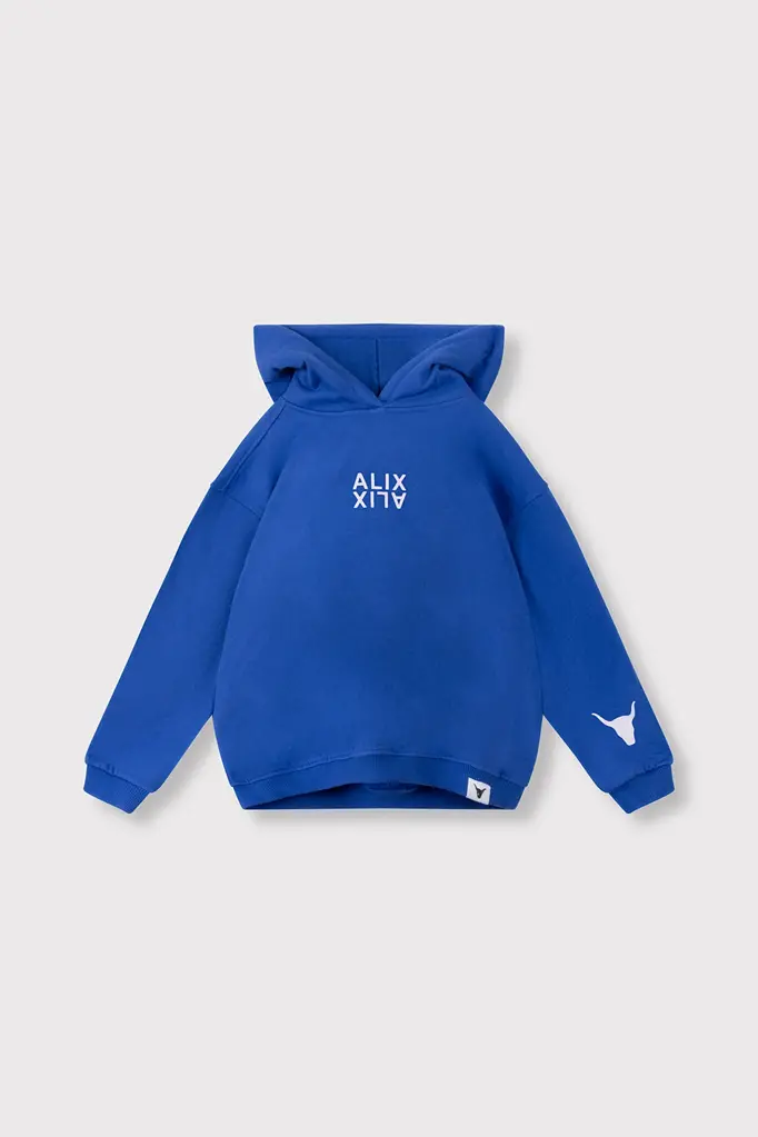 Alix the label Alix mini -kids  Logo hoodie blue