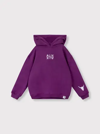 Alix the label Alix mini -kids  Logo hoodie purple magic