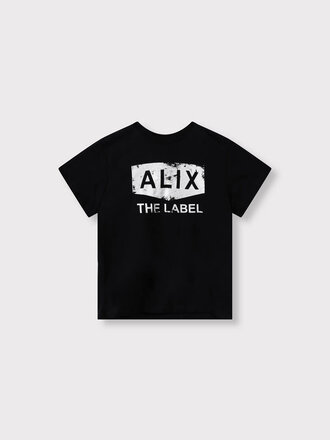 Alix the label Alix mini -kids knitted foil logo t-shirt