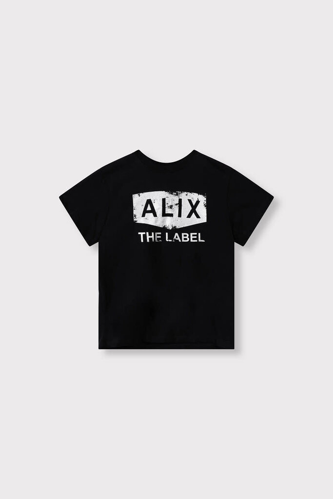 Alix the label Alix mini -kids knitted foil logo t-shirt