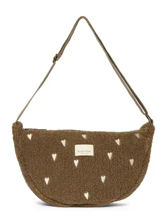 studio noos Studio Noos - adult fanny pack teddy heart  brown