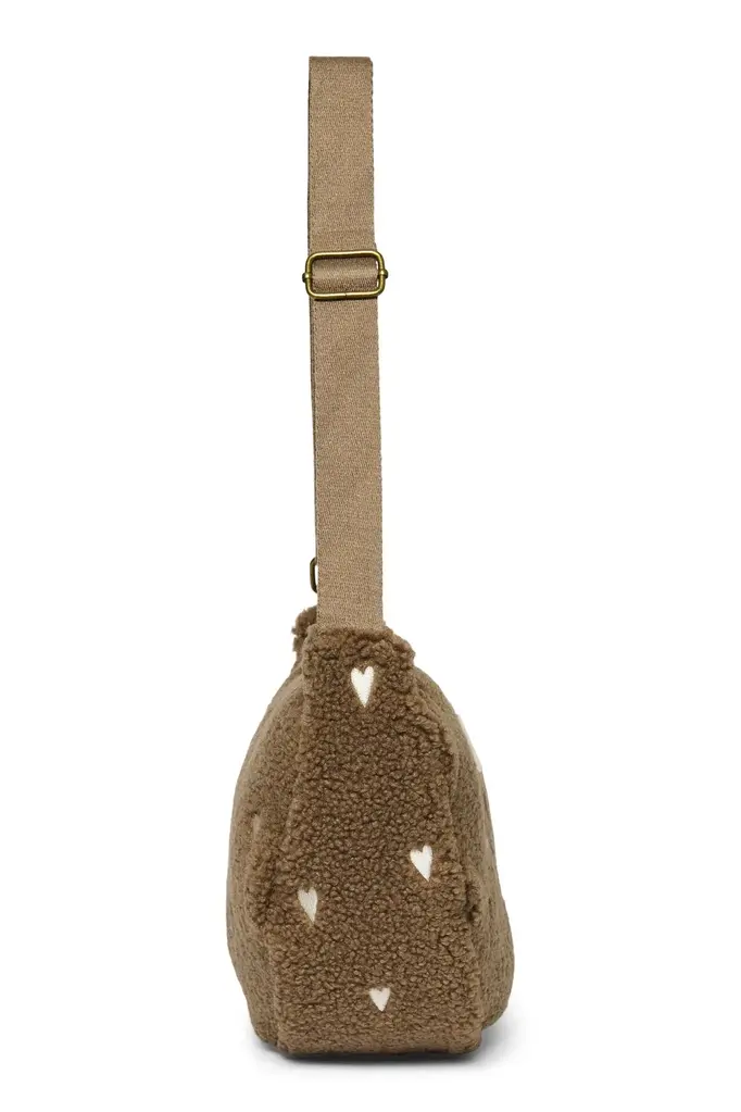 studio noos Studio Noos - adult fanny pack teddy heart  brown